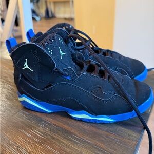 Jordan Kids Black and Blue Nike Air